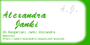 alexandra janki business card